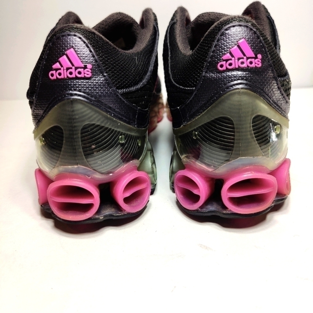 Adidas RARE Vintage Classic Mujer Microbounce Plus Gray Pink Shoe Sneakers Sz 11 - Picture 7 of 10